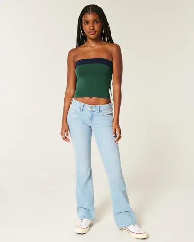 Hollister Taylor Reversible Tube Top In Green