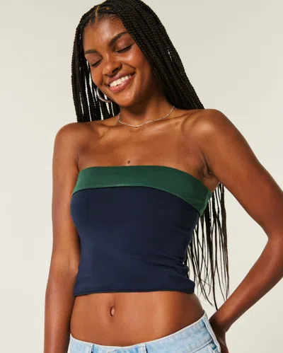 Hollister Taylor Reversible Tube Top In Green