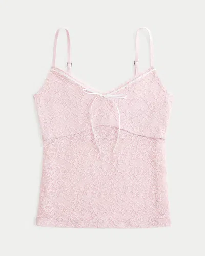Hollister All-over Lace Cami In Pink