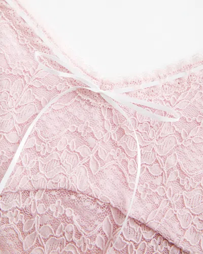 Hollister All-over Lace Cami In Pink