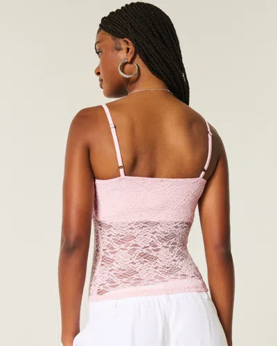 Hollister All-over Lace Cami In Pink