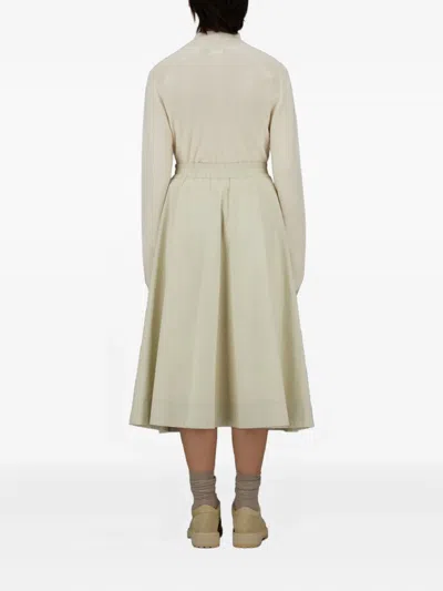 Herno Pleated Pocket-detail Skirt In Neutral