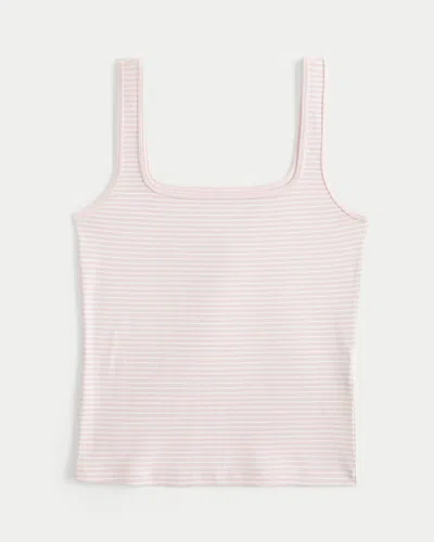Hollister Ribbed Seamless Fabric Square-neck Tank