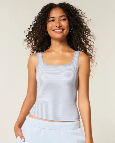 Hollister Ribbed Seamless Fabric Square-neck Tank