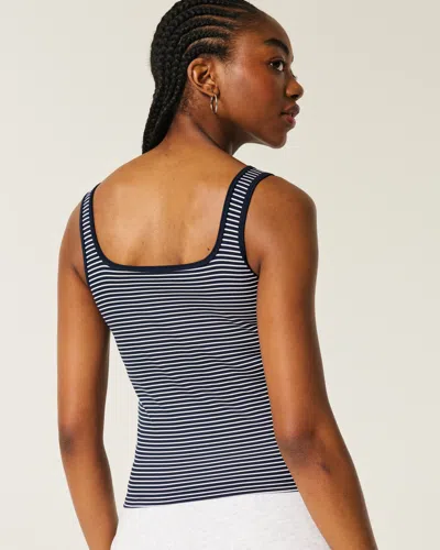Hollister Ribbed Seamless Fabric Square-neck Tank