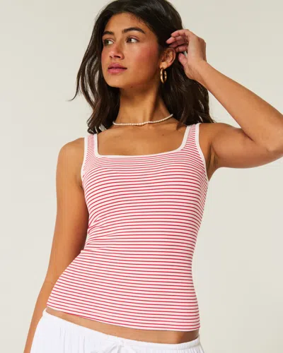 Hollister Ribbed Seamless Fabric Square-neck Tank