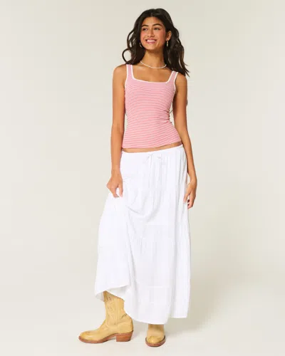 Hollister Ribbed Seamless Fabric Square-neck Tank