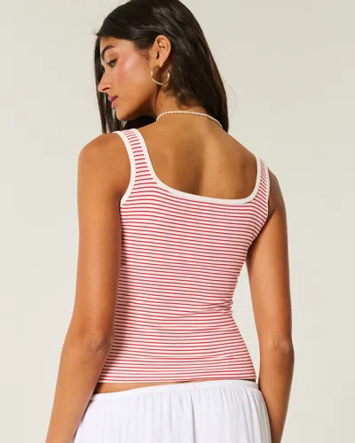 Hollister Ribbed Seamless Fabric Square-neck Tank