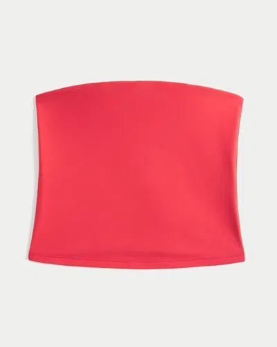 Hollister Soft Stretch Seamless Fabric Tube Top In Red