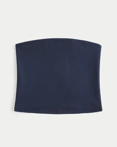 Hollister Soft Stretch Seamless Fabric Tube Top In Blue