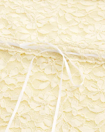 Hollister All-over Lace Tube Top In Yellow