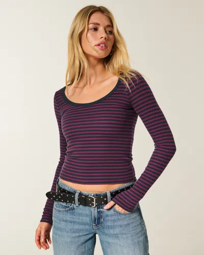 Hollister Long-sleeve Scoop Top