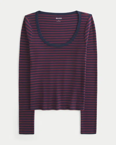 Hollister Long-sleeve Scoop Top