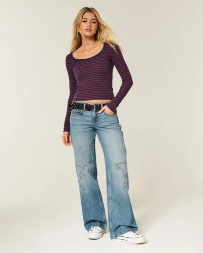 Hollister Long-sleeve Scoop Top