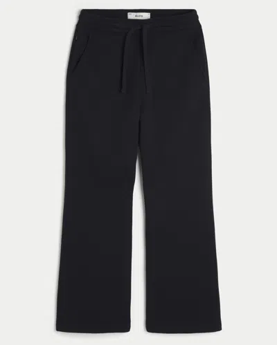 Hollister Baggy Bootcut Sweatpants In Black