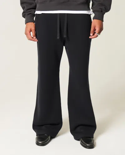 Hollister Baggy Bootcut Sweatpants In Black