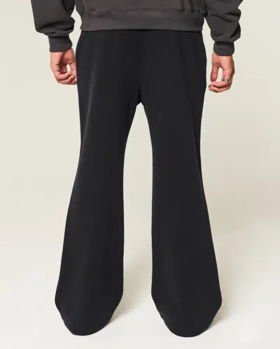 Hollister Baggy Bootcut Sweatpants In Black