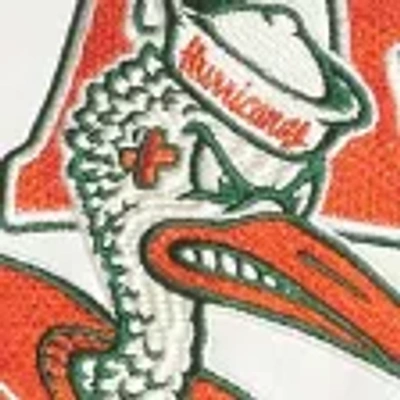 Hollister Faux Leather University Of Miami Hurricanes Graphic Jacket In Multi