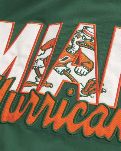 Hollister University Of Miami Hurricanes Graphic Windbreaker Jacket In Green