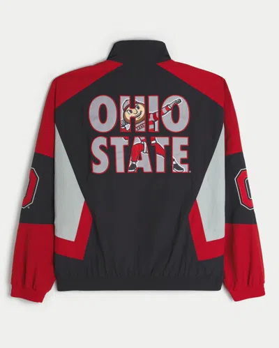 Hollister The Ohio State University Buckeyes Graphic Windbreaker Jacket In Multi