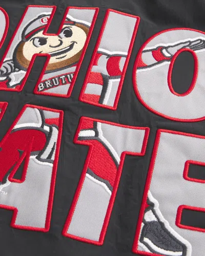 Hollister The Ohio State University Buckeyes Graphic Windbreaker Jacket In Multi