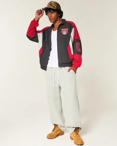 Hollister The Ohio State University Buckeyes Graphic Windbreaker Jacket In Multi