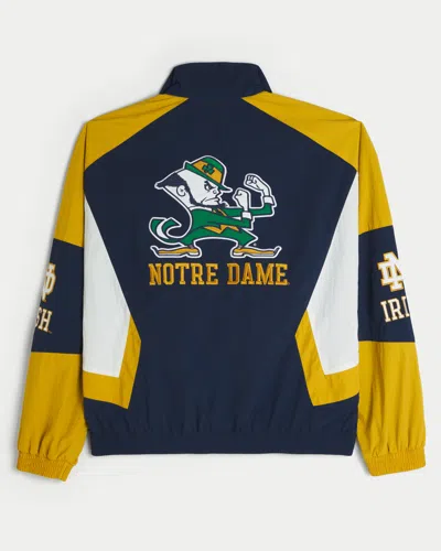 Hollister University Of Notre Dame Fighting Irish Graphic Windbreaker Jacket In Multi