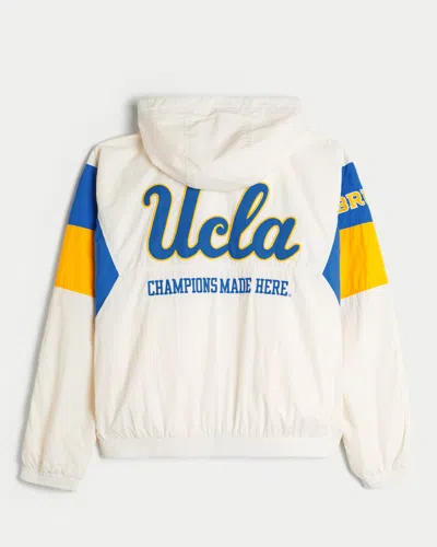 Hollister Ucla Bruins Graphic Hooded Windbreaker Jacket In Multi