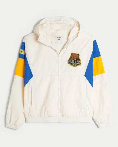 Hollister Ucla Bruins Graphic Hooded Windbreaker Jacket In Multi