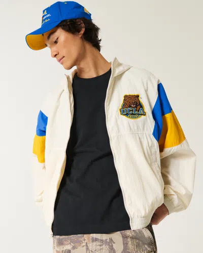 Hollister Ucla Bruins Graphic Hooded Windbreaker Jacket In Multi