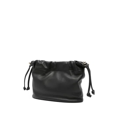 Strathberry Charlotte Drawstring Soft Nappa Black Bags