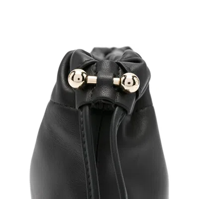 Strathberry Charlotte Drawstring Soft Nappa Black Bags