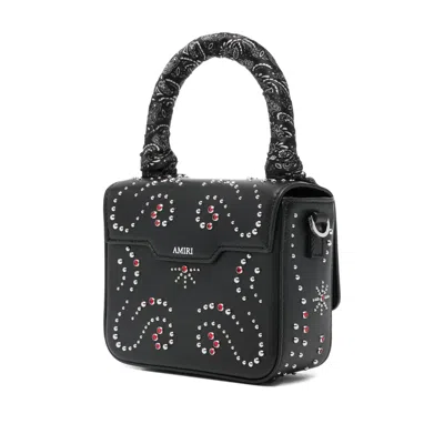 Amiri Micro Ma Stud Tote Bag In Black