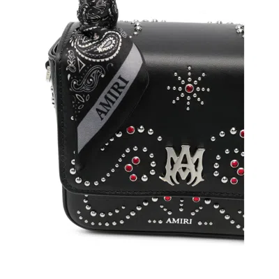Amiri Micro Ma Stud Tote Bag In Black