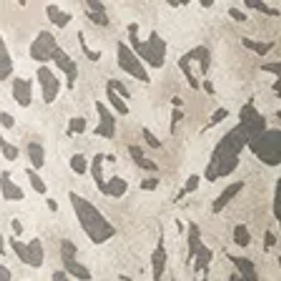 Hollister Boxy Crop Heavyweight Leopard Print Crew T-shirt In Brown