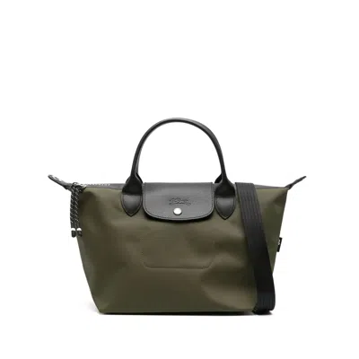 Longchamp Small Le Pliage Energy Econyl-leather Bag In Green