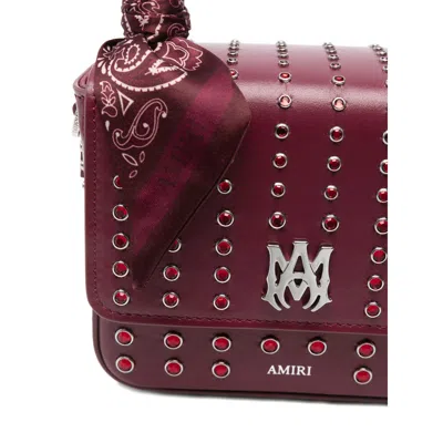 Amiri Red Tote Bags Women In Burgundy
