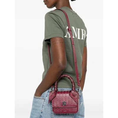 Amiri Red Tote Bags Women In Burgundy
