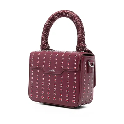 Amiri Red Tote Bags Women In Burgundy