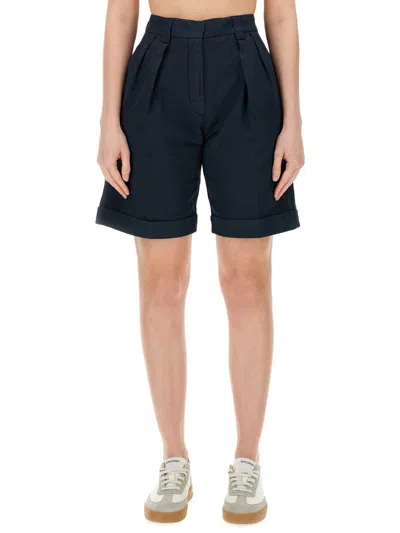 Aspesi Cotton Shorts In Black