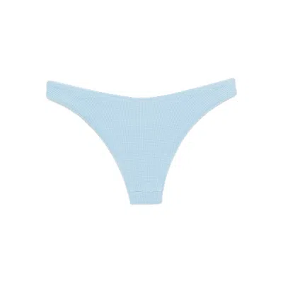 Frankies Bikinis Dove Thermal Bikini Bottom In Blue