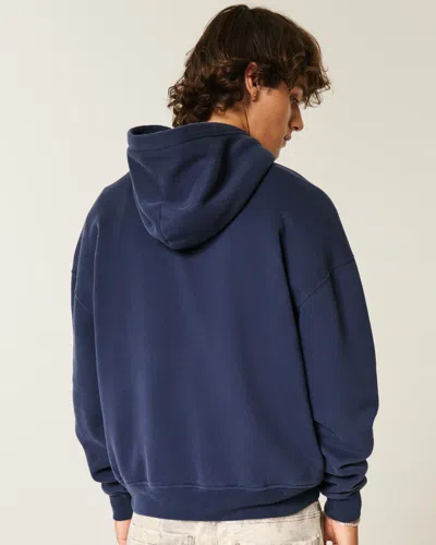 Hollister Georgia Tech Yellow Jackets Graphic Hoodie In Blue