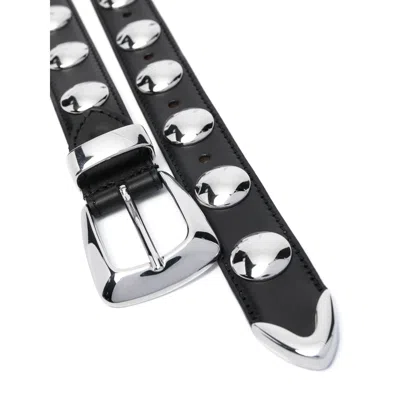 Khaite Cintura Con Borchie The Benny In Black