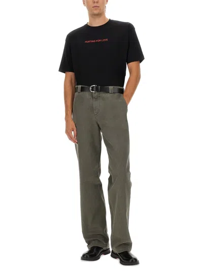 Aspesi T-shirt With "hunting For Love" Print In Black