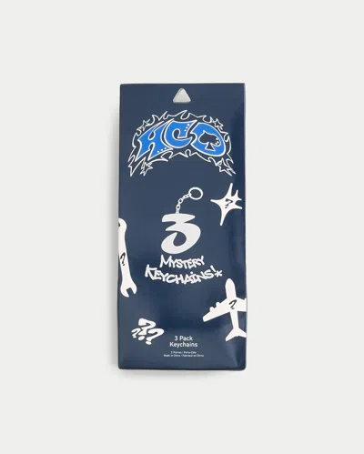Hollister Blind Box Mystery Keychains 3-pack In White