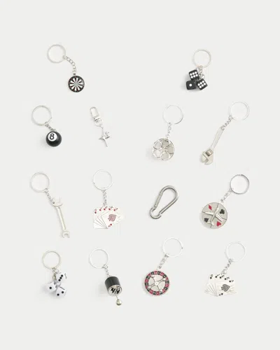 Hollister Blind Box Mystery Keychains 3-pack In White