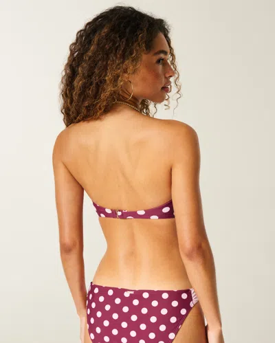 Hollister Push-up Balconette Bikini Top In Purple