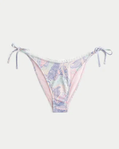 Hollister Crochet-style Trim Side Tie Cheeky Bikini Bottom