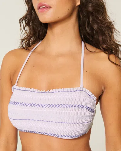 Hollister Smocked Bandeau Bikini Top
