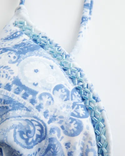 Hollister Embellished Triangle Bikini Top